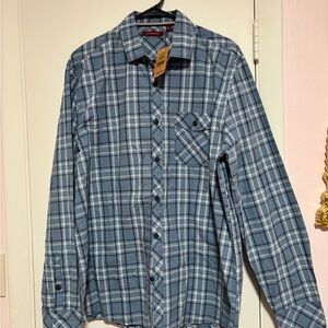 Men's Jeremiah Long Sleeve Button Up Shirt, size L NWT